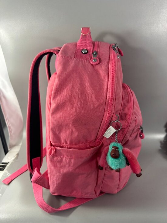 Kipling Seoul Large Nylon Laptop Backpack, Pink main image 8